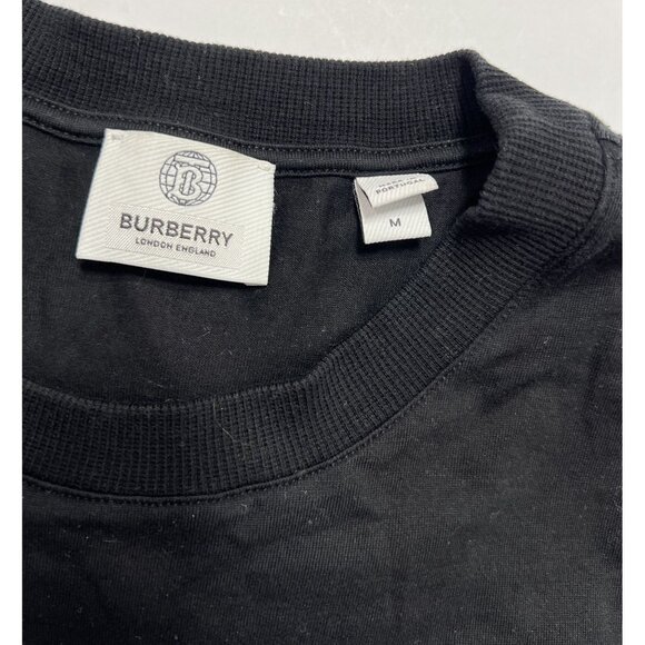 Burberry Mythical Alphabet Small 'TB' Short Sleeve T-Shirt in Black - Picture 4 of 4